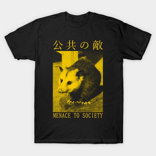 Menace to Society Opossum T-Shirt by giovanniiiii